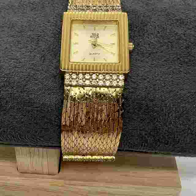 Vtg Nolan Miller Liquid Gold Ladies Watch Glamour Collection New Battery
