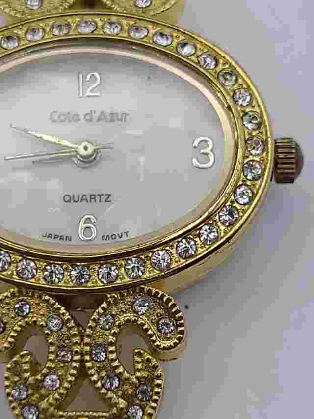 Cote d'Azur Quartz Womens Watch Crystal Accents Ladies Wristwatch New Battery