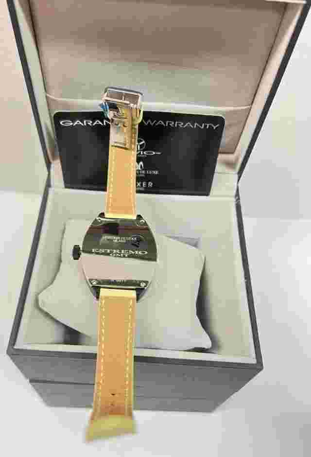 Montres De LuxeWatch Estremo Lady Steel Sunray green Dial Date  NEW