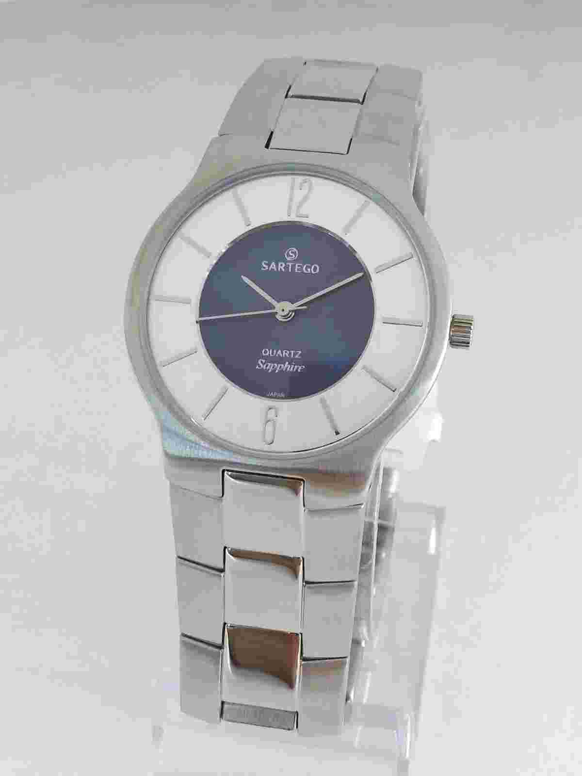 Sartego Seville quartz sapphire 50 meter stainless steel men's watch SVQ113
