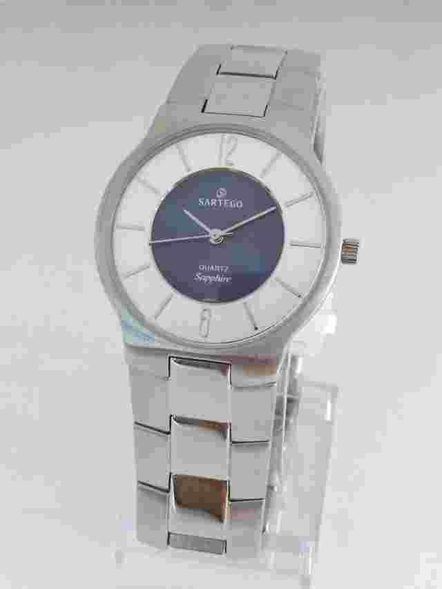 Sartego Seville quartz sapphire 50 meter stainless steel men's watch SVQ113