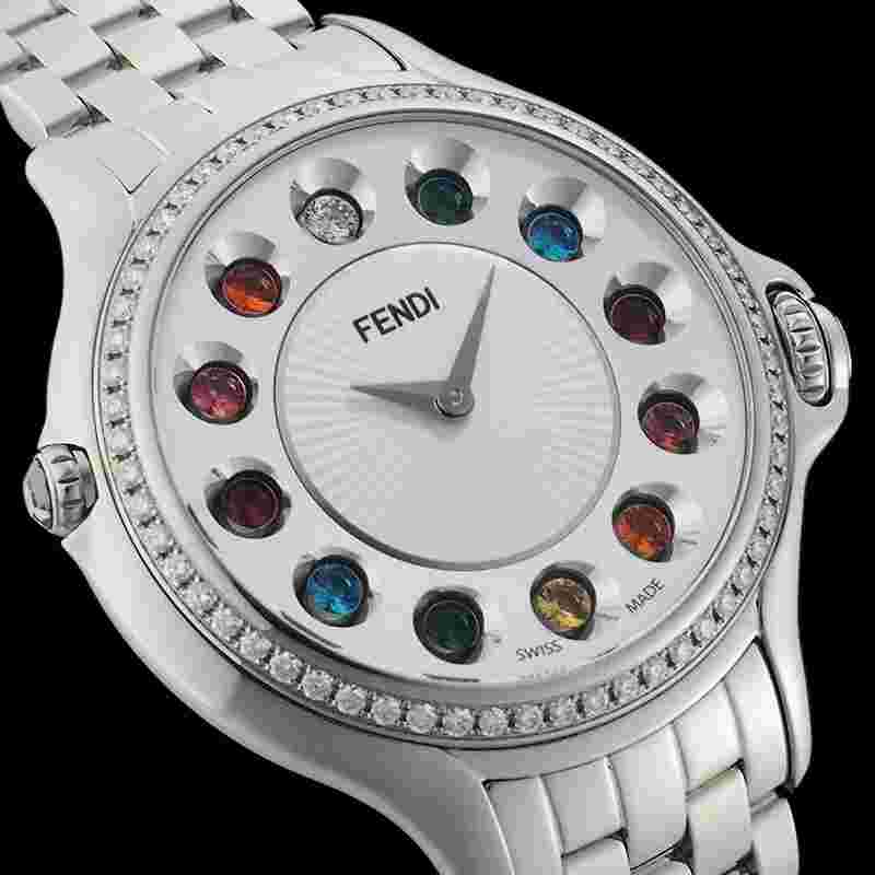 fendi Crazy carat genuine diamond bezel 10500M watch men TO165453