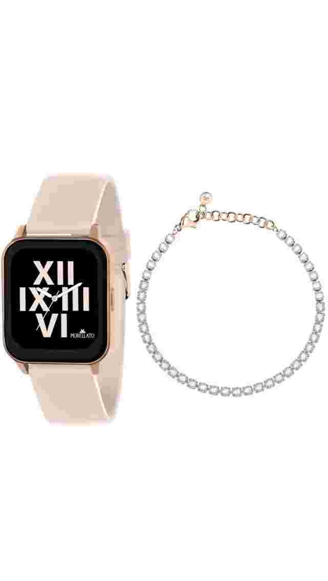 Morellato M-03 pink smartwatch with bracelet set box R0151170504