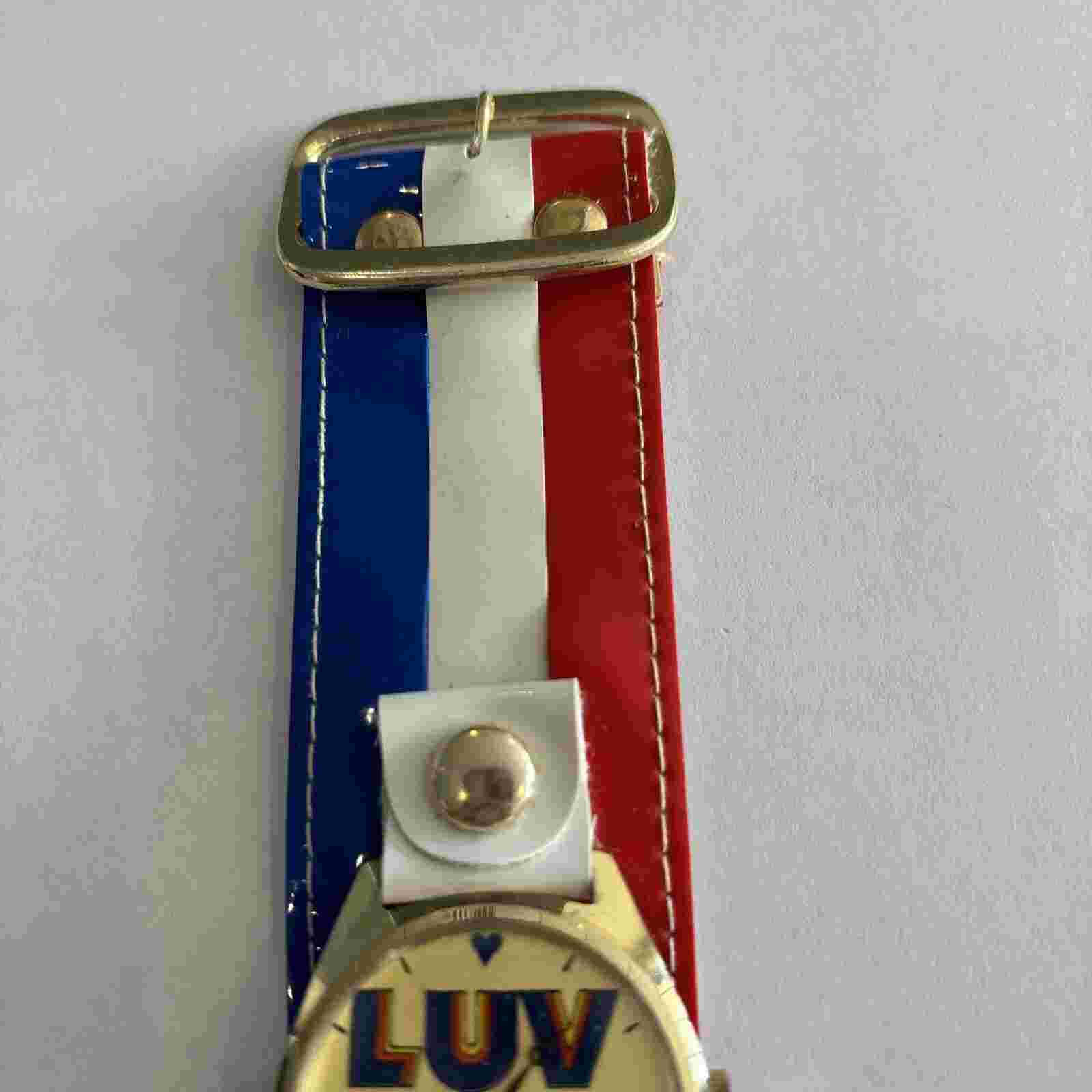 Chevrolet LUV Watch Red White and Blue Band Early 70's Running  Only I owned