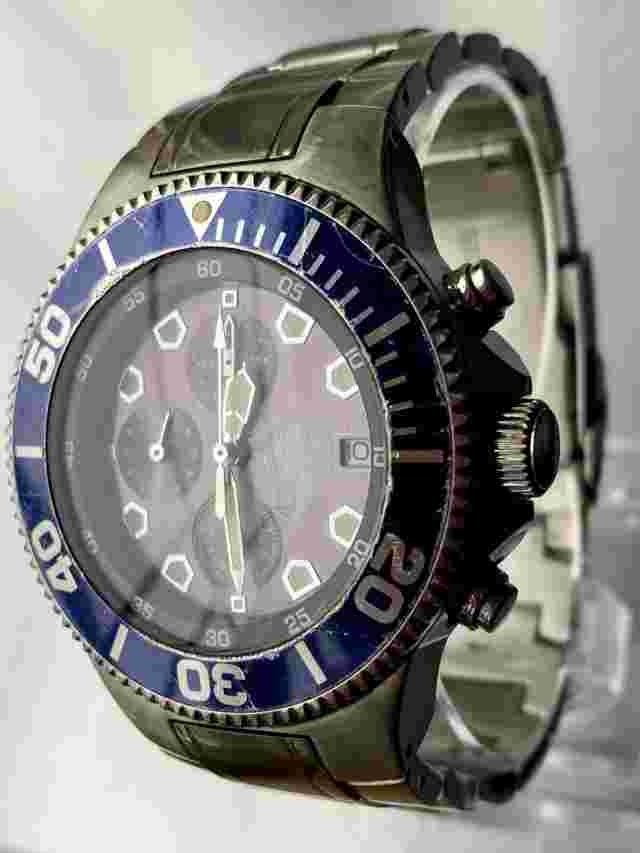 Beuchat Apnea Chrono 200m Steel Blue Bezel (New Battery)
