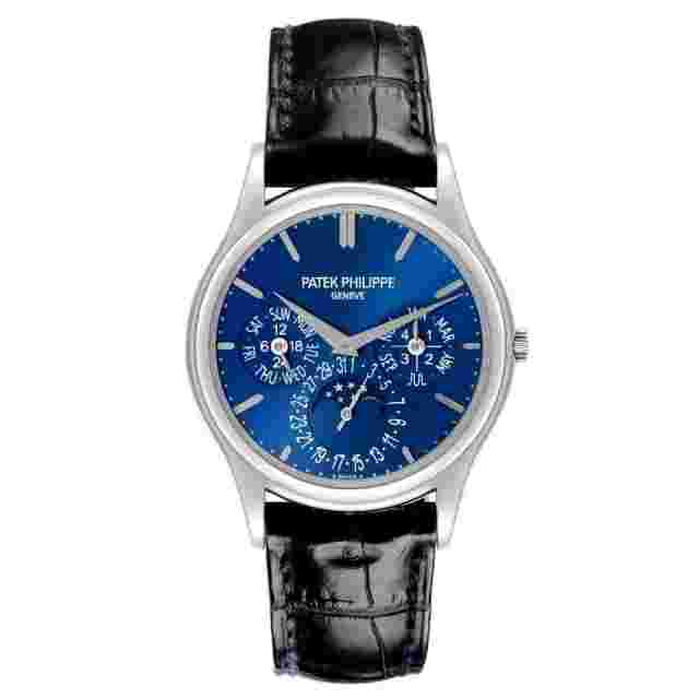 Patek Philippe Complications Perpetual Calendar Platinum Watch 5140 Box Papers