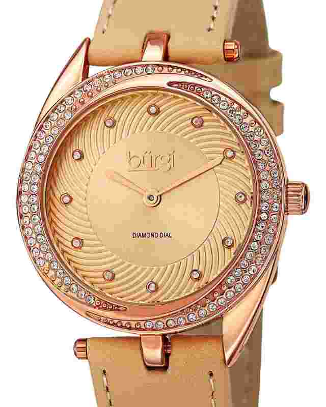 BURGI Japan Automatic Watch With Precious Stones !!!