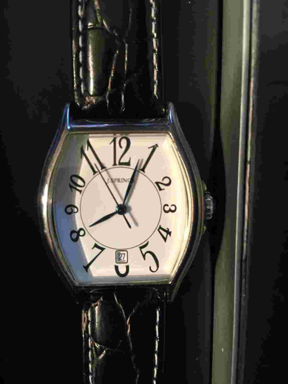 J.SPRINGS - Ladies Watch - White  Face w/ Black - BBH066 - New