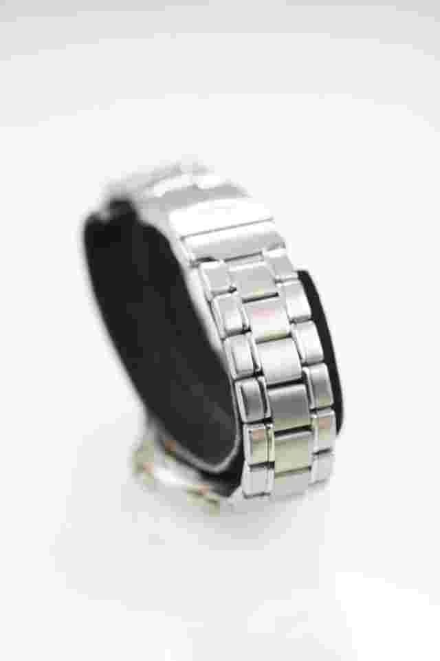 Relic Wet Men Watch Stainless Silver Steel 50m Water Resist Battery Blue Quartz