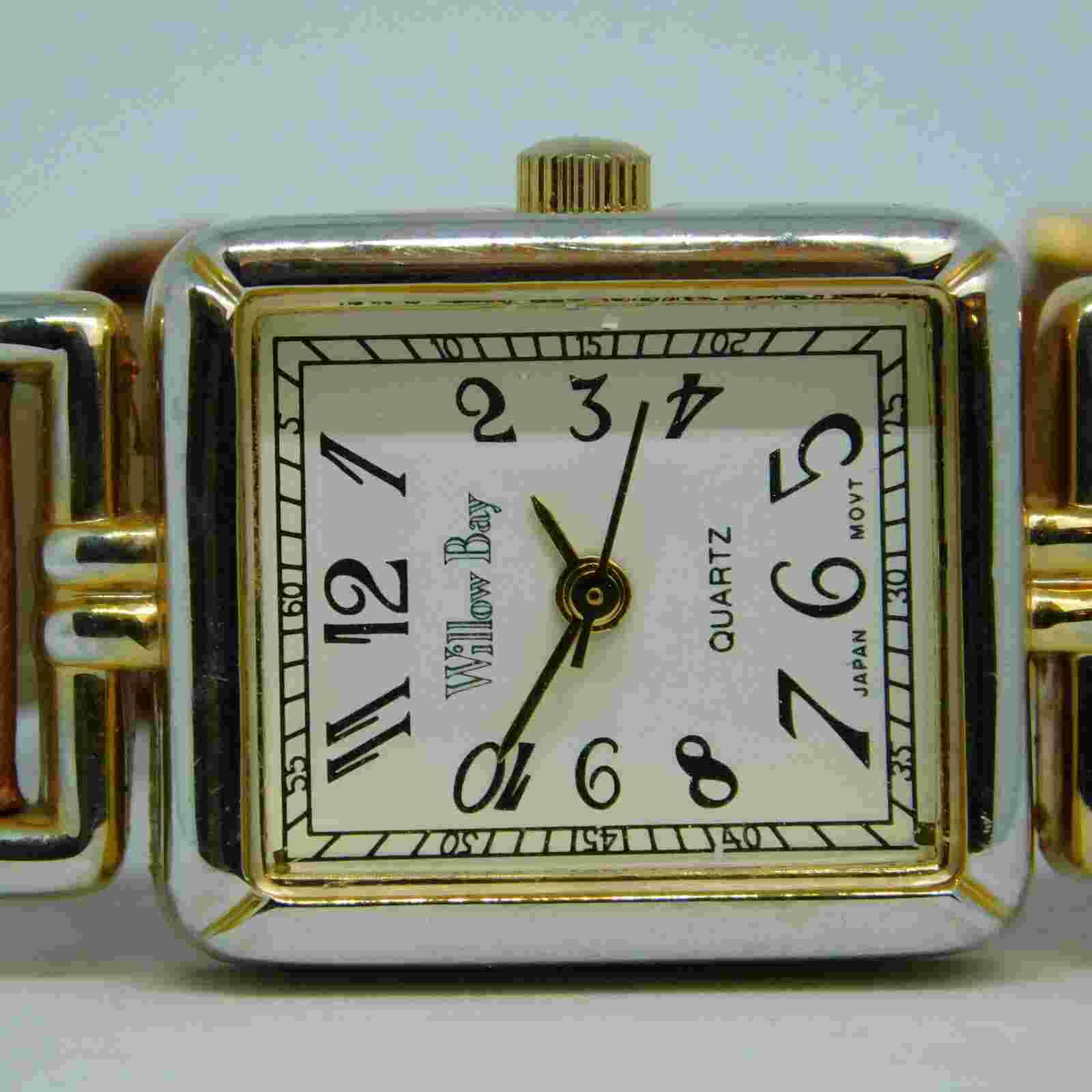 Willow Bay 26386SH Genuine Leather Quartz Analog Women's Watch New Battery