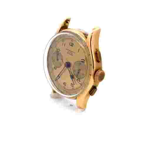 Chronographe Suisse Men's Watch 35mm 18k Rose Gold 17Rubies