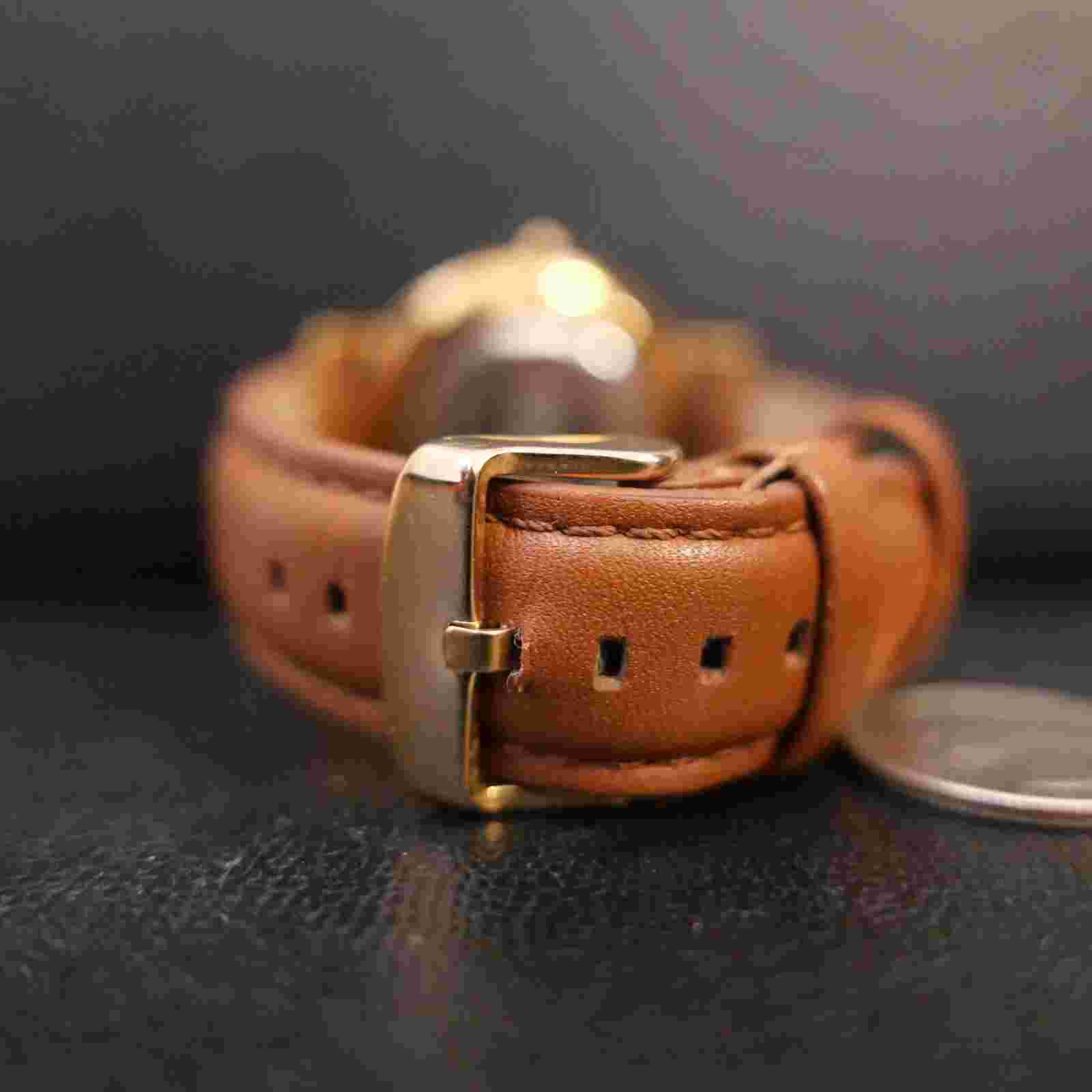 BUREI Men's Minimalist Wrist Watch Date Waterproof w/ Brown Leather Band !!!