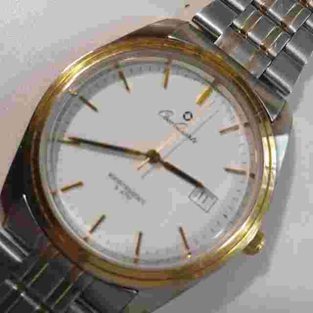 Men's watch "Osco" Retro German's Gold & Steel Quartz Vintage 38mm Men's