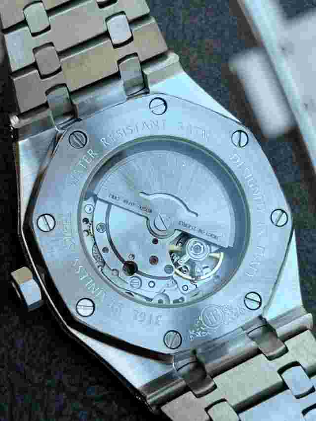 Real MOISSANITE Mens Watch Iced Skeleton Back 44mm Hip Hop Passes Tester Large