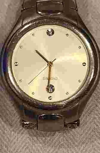 Mens Allude Diamond Silver Tone White Dial Link Bracelet Watch FMDAL266 Working