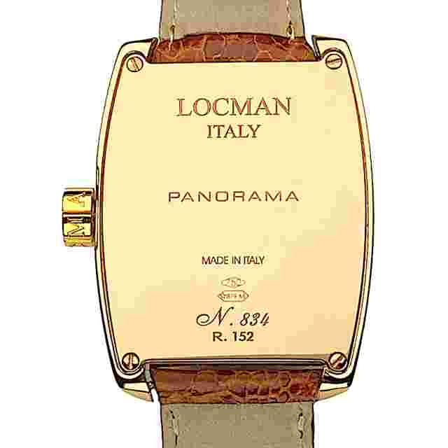 LOCMAN PANORAMA 18K GOLD (750) SWISS MOVEMENT ETA 2824-2  MEN'S WATCH REF. 152
