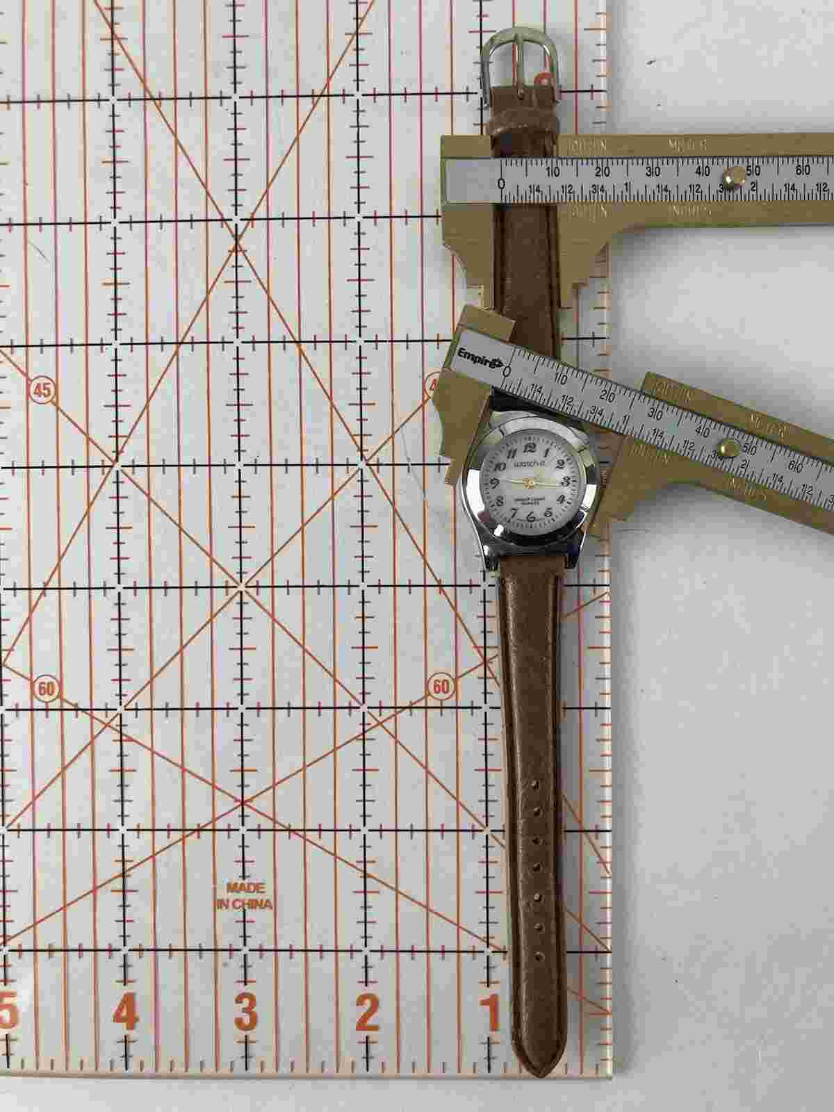 Watch-It EZC78636W 30mm Silver Tone Quartz Watch w/ Band & Battery