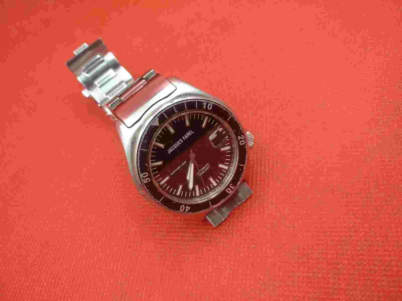 JACQUES FAREL 100m Diver MIYOTA Movement Mens Automatic Watch _1604