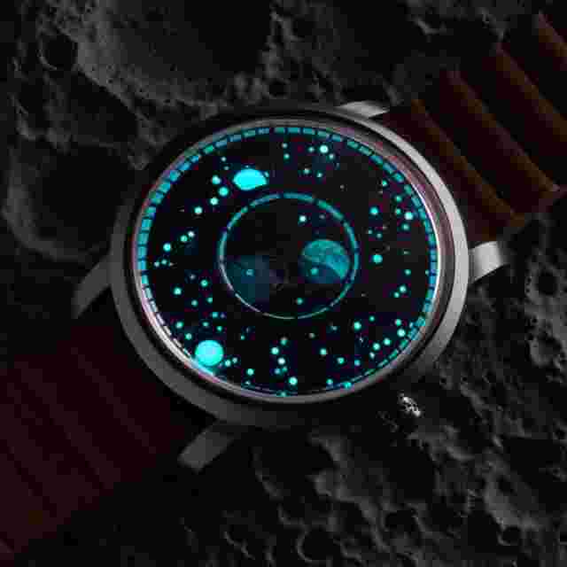Xeric NASA Apollo 15 American Moonphase Blue Moon Watch -
