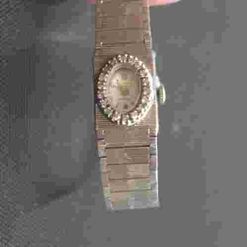 Art Deco Eloga Incabloc Ladies Watch 14K Gold
