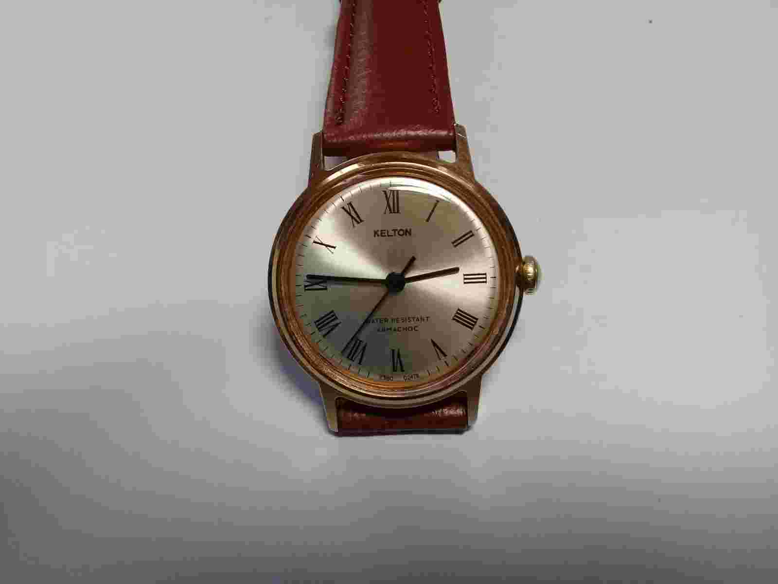 Kelton Unisex Watch. M24 Movement, GP. New Crystal, New Strap (JC372)