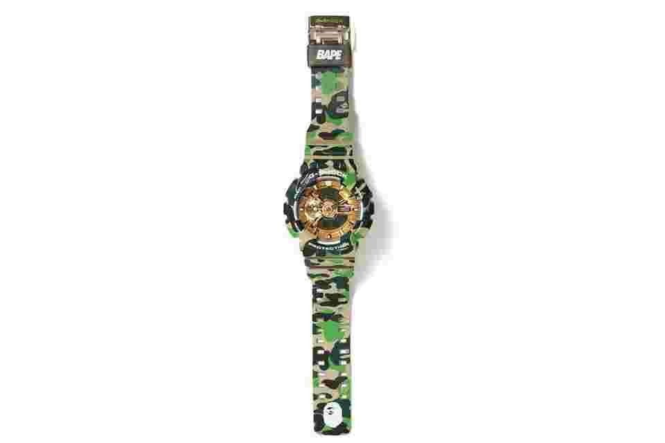 BAPE A BATHING APE G-SHOCK GA-110 25th ANNIVERSARY EXCLUSIVE MODEL GREEN CAMO