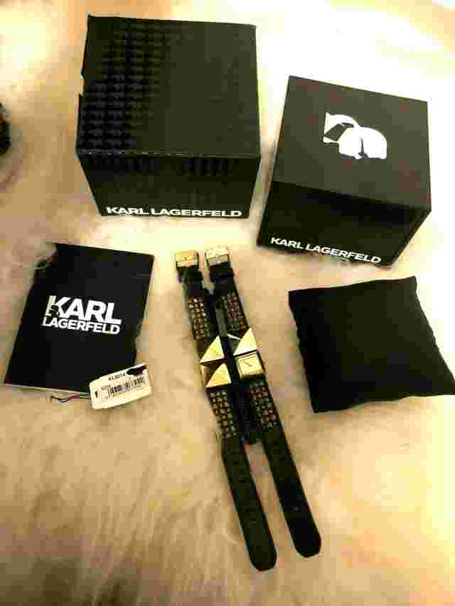 WATCH ~designer watch by Karl Lagerfeld very stylish in very good condition RARE