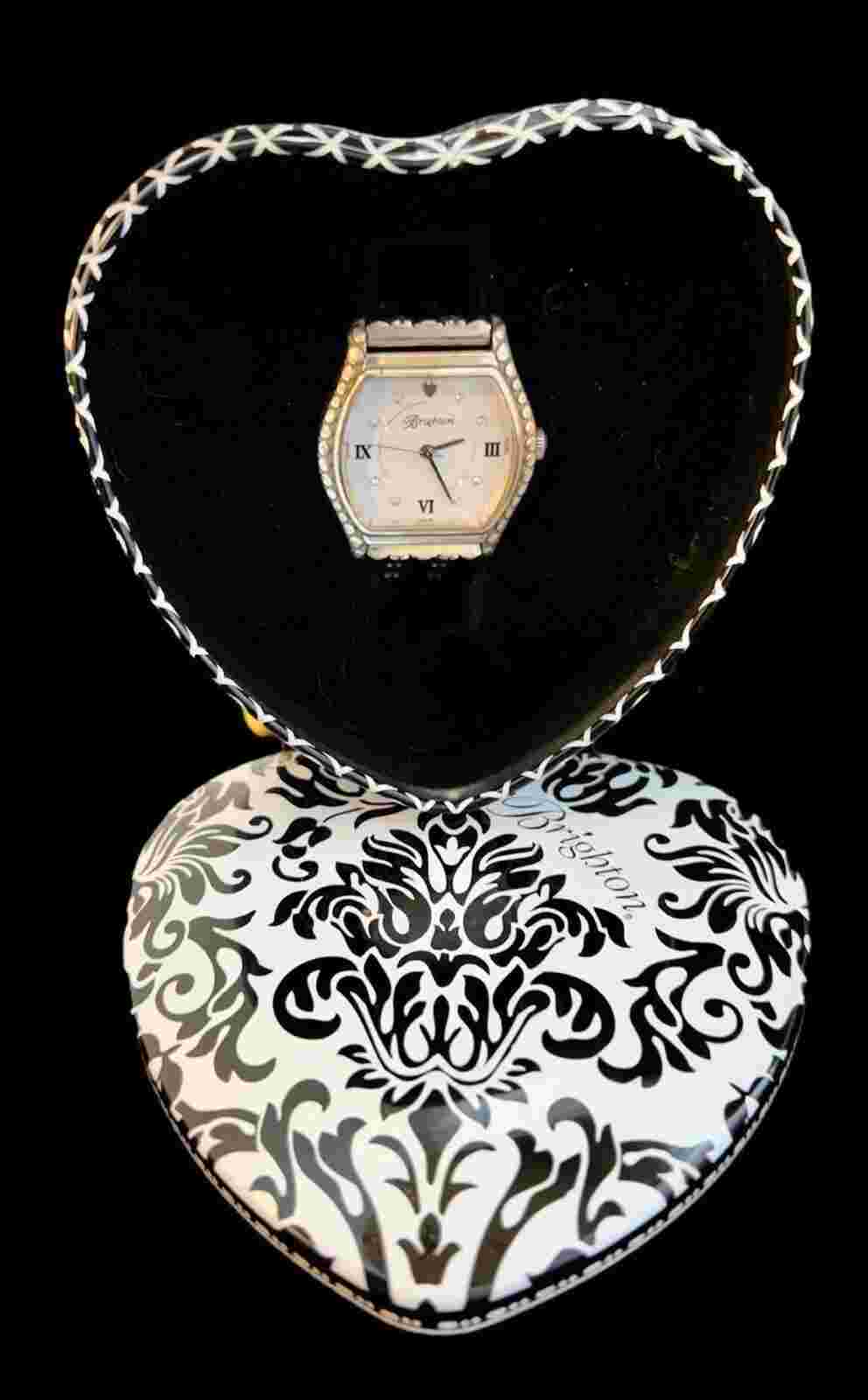 Brighton BERNE silver-plated watch w/ Brighton Watch Tin