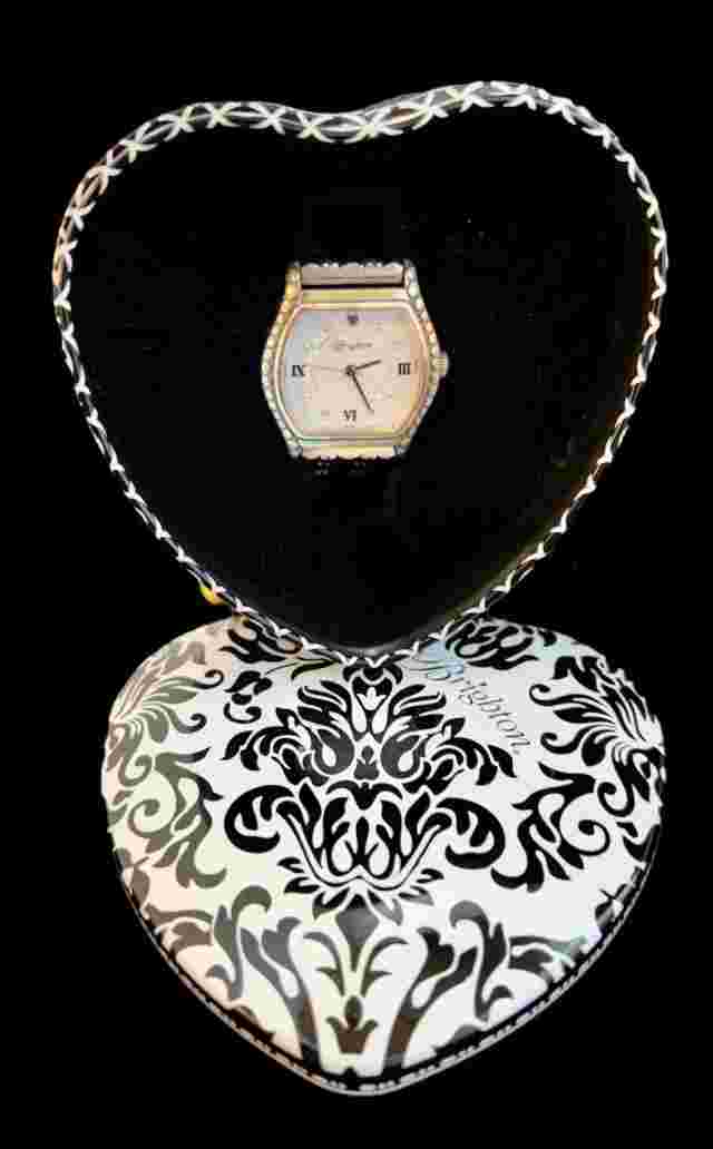 Brighton BERNE silver-plated watch w/ Brighton Watch Tin