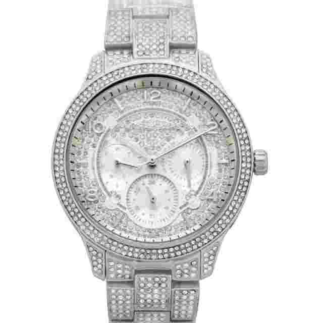 Michael Kors MK6612 Runway Multifunction Pave Dial StainlessSteel Women's Watch