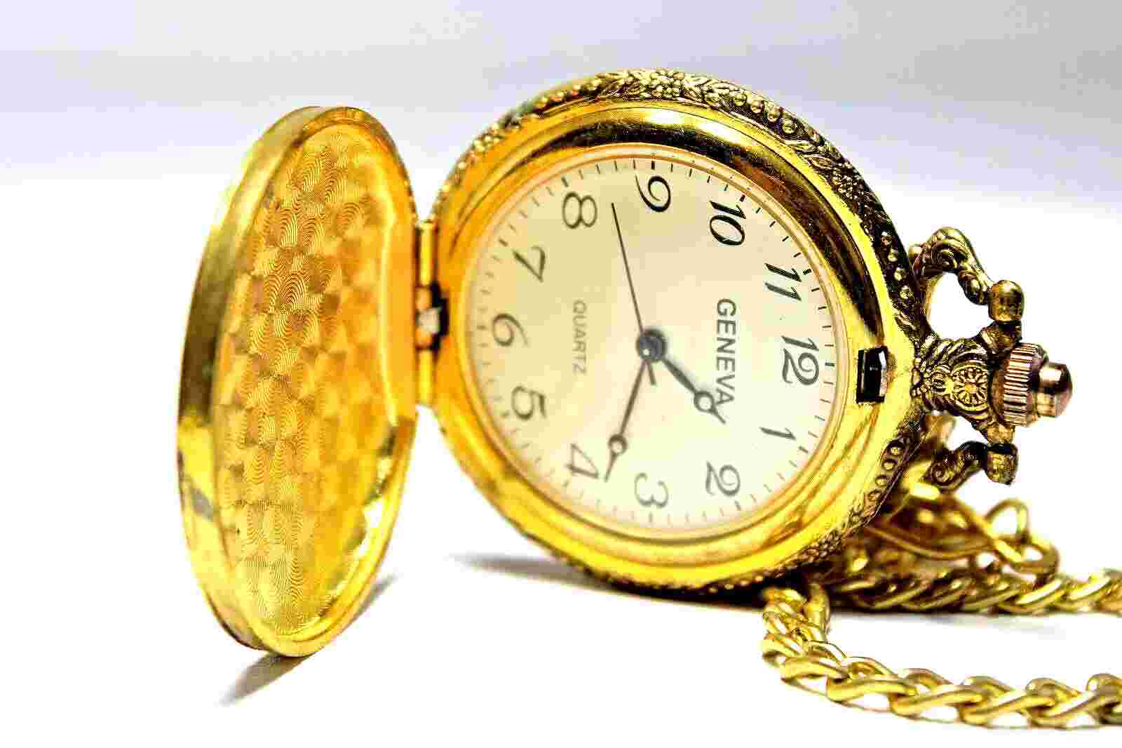 Antique Mercedes 1903 Gold Electronic Hunting Case Pocket Watch