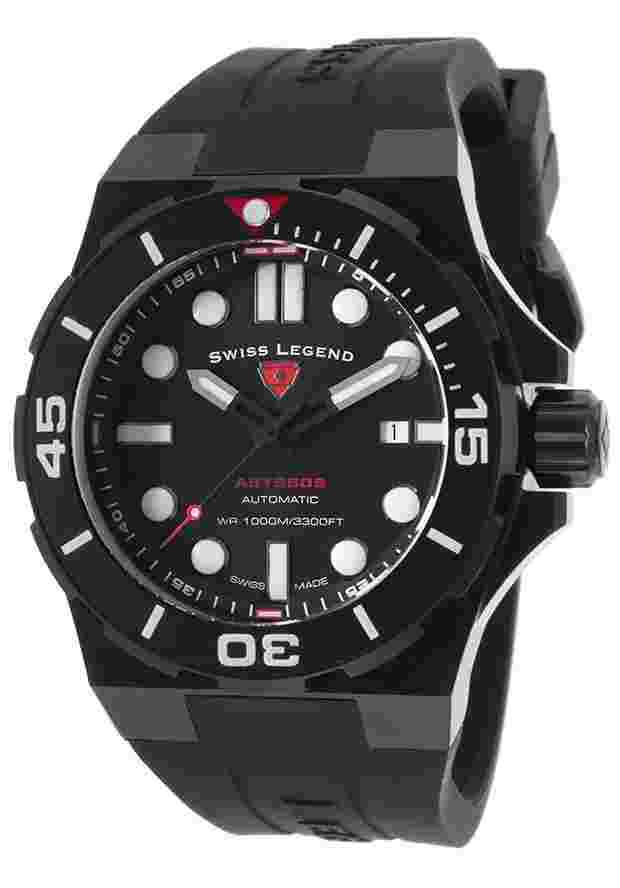 Swiss Legend Abyssos 2.0 Swiss Made Automatic Men’s Diver Watch 1000M Black NEW
