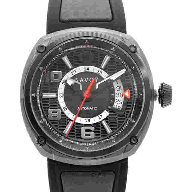 Savoy Epic 43mm Steel Black Dial Automatic Mens Watch F7201H.12A.RB04