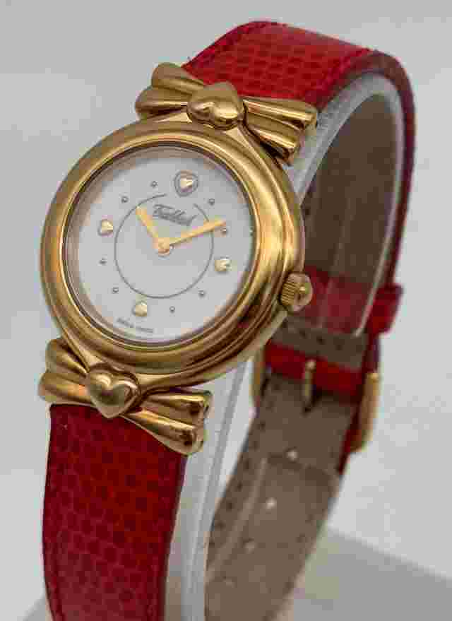 Tabbah Premiere Women's Swiss Quartz Watch - 20 Micron Gold-Plated Case