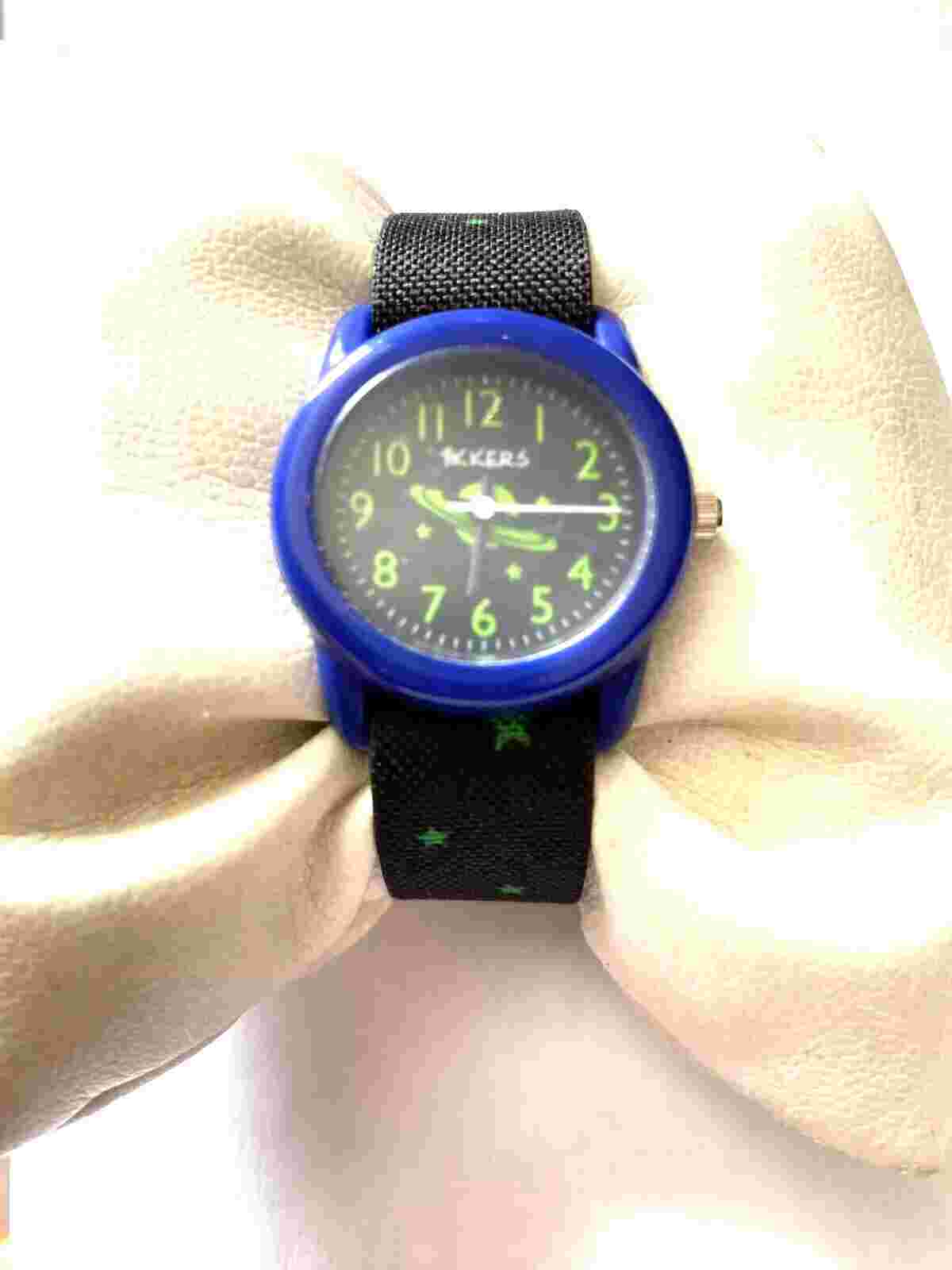 Tikkers Childrens Quartz Arabic Dial Nylon Strap Watch