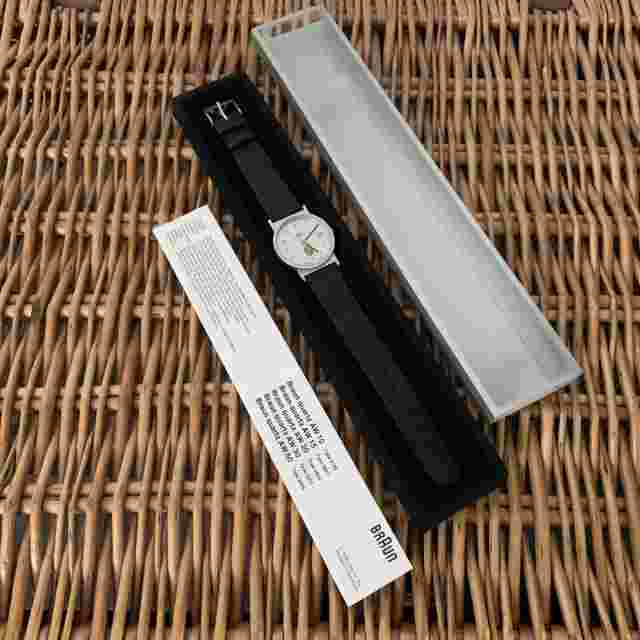 Braun AW20 Chrome Quartz Watch. Pristine with box. Increasingly rare.