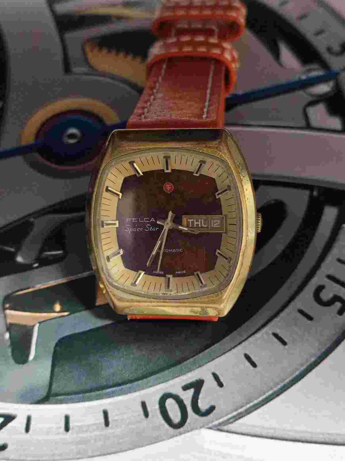 FELSA Space Star Automatic Vintage Watch