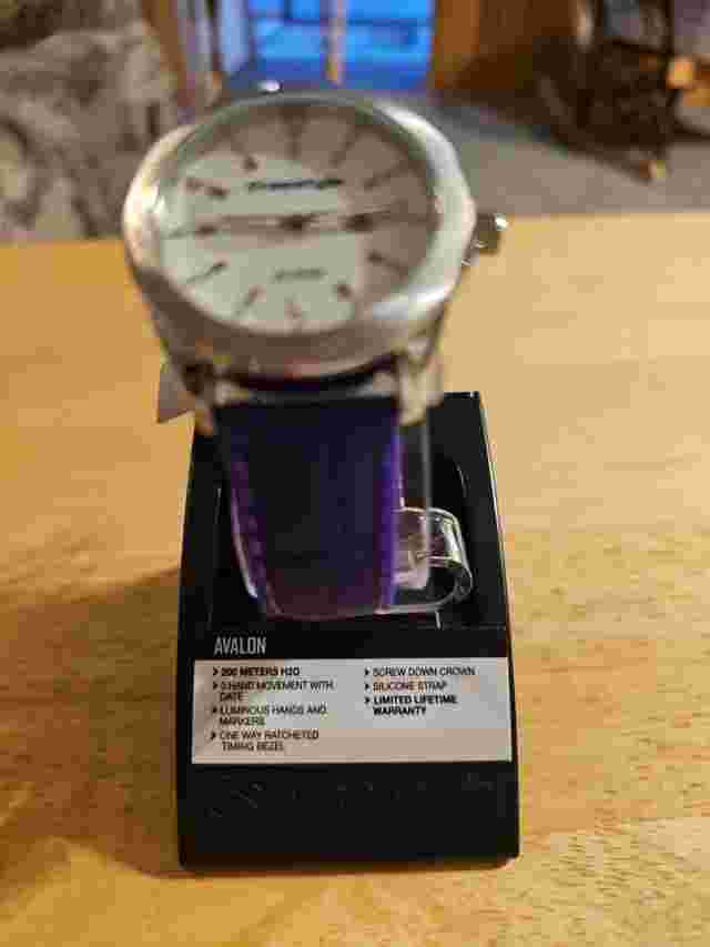 NEW IN BOX Freestyle Avalon Womens Purple Diver 200 meter Water Resistant Watch