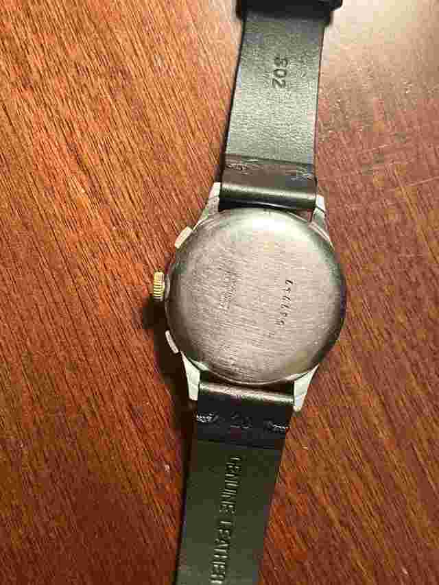Vtg Dogma Chrono Dual Pusher Telemetre 38mm Pilots Watch German WWII