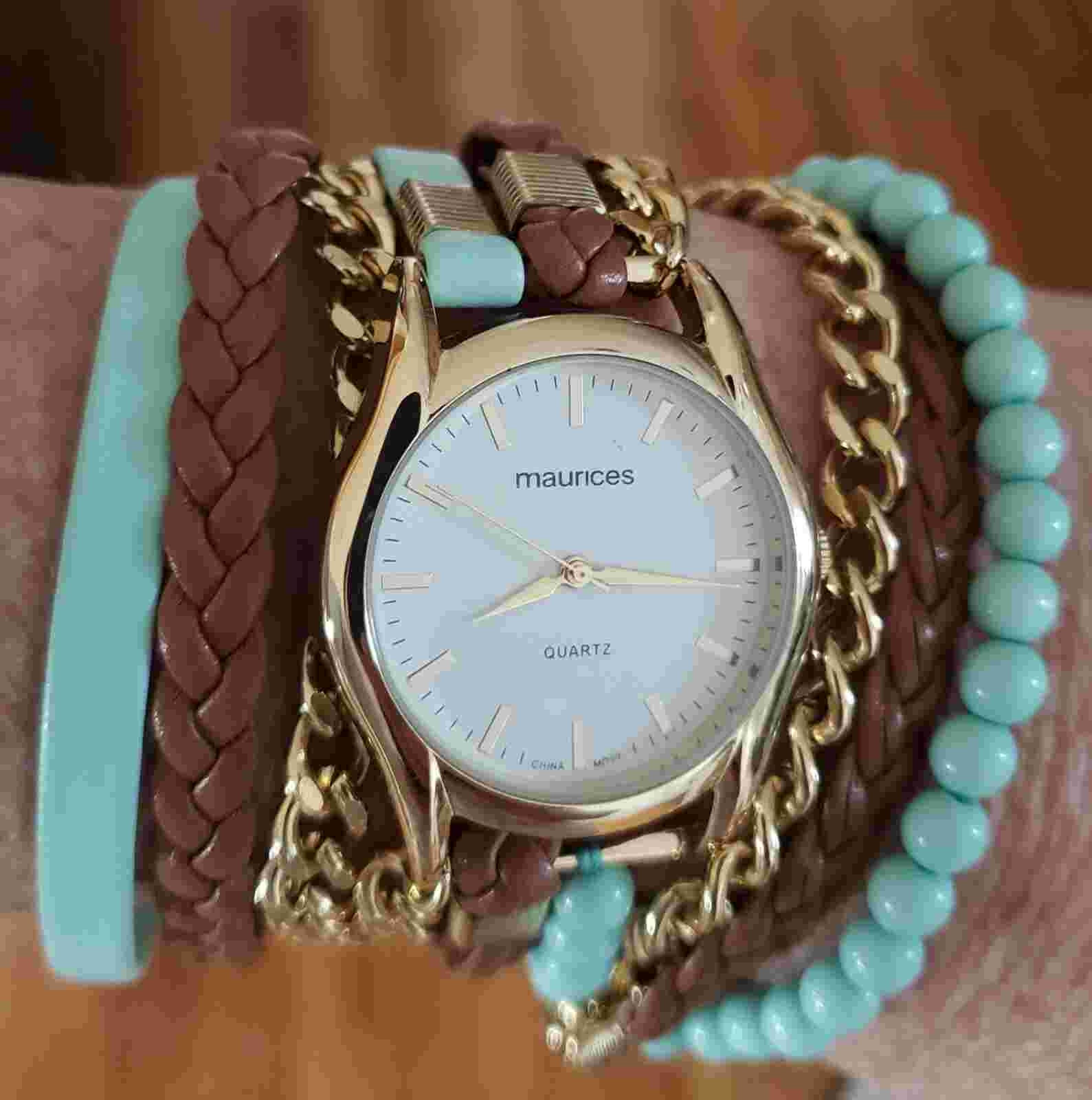 Maurices Women's Wrist Watch, Double Wrap Band