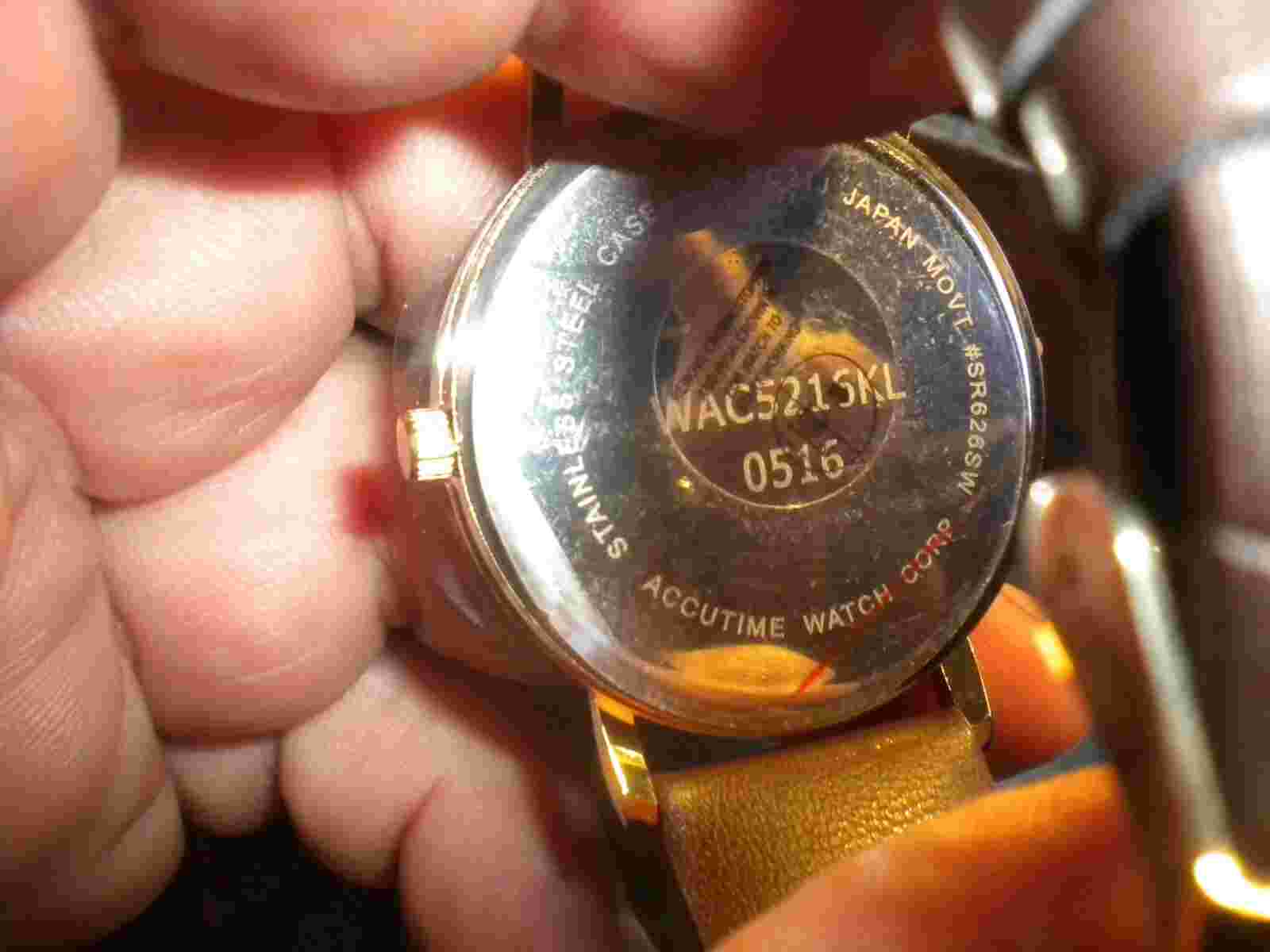 Accutime Women's dress watch in the box new  world design uni sex