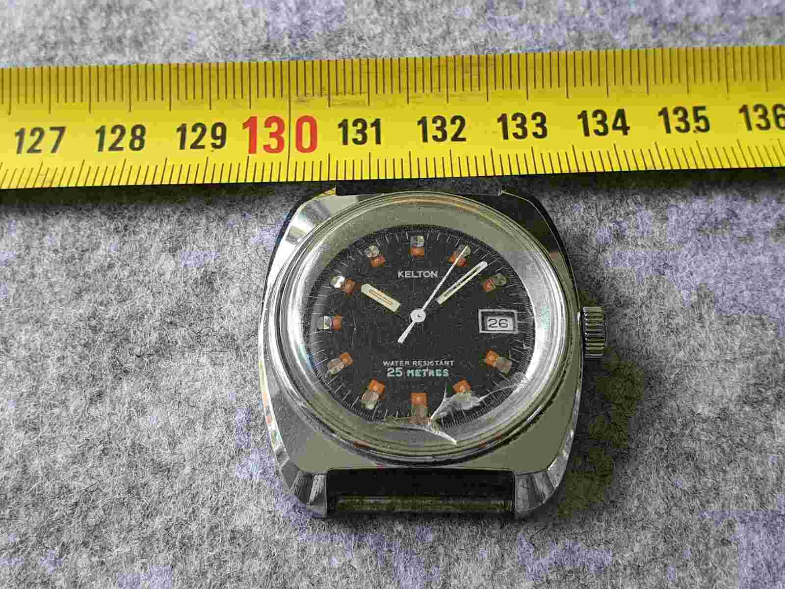 Faulty - Vintage KELTON Gents Mens Hand Winding Manual Watch Wristwatch