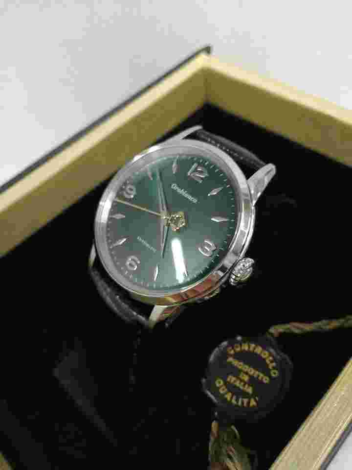 Orobianco Blk/Grn 21Jewels Box Automatic Windingwatch