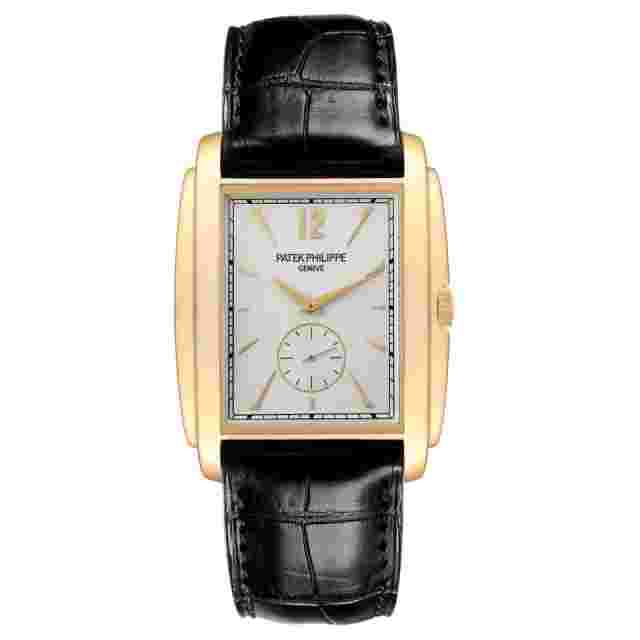 Patek Philippe Gondolo Yellow Gold Silver Dial Mens Watch 5124J