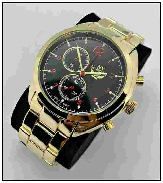 Men's CLASSY ELEGANT DIVER Round Gold LUXURY Designer Fashion WRIST WATCH 47mm
