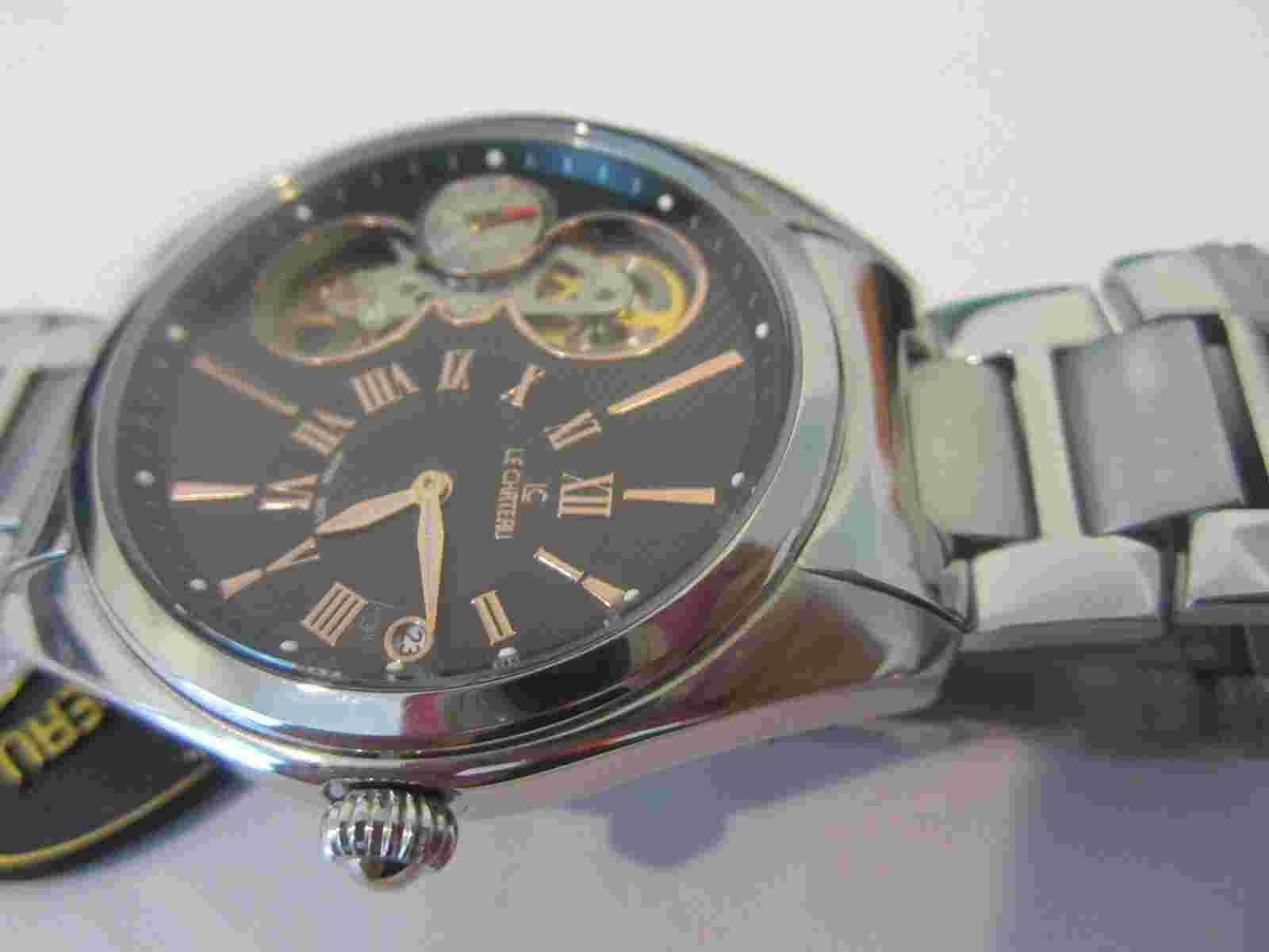 LE CHATEAU JAPAN MEN'S WATCH  AUTOMATIC ALL S/S ORIGINAL LC5704 NEW