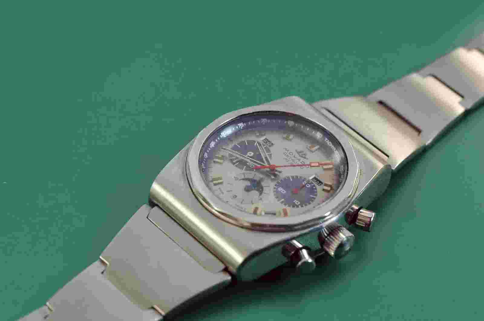 Vintage 1970's MOVADO Astronic HS360 Chronograph Most Complicated "El Primero"