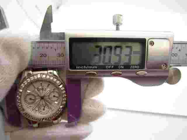 Women DMQ Crystal Quartz 100ft WR Analog 30mm Round Watch (H217) "New Battery"