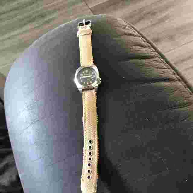 Vtg Columbia Womens Watch CL 1207 Tan Cloth Band Rare UNTESTED  Parts Or Repair
