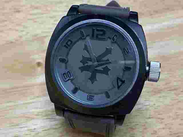 Zoo York Mens Titan-Black Brown Dial Japan Movt Analog Quartz Watch~New Battery